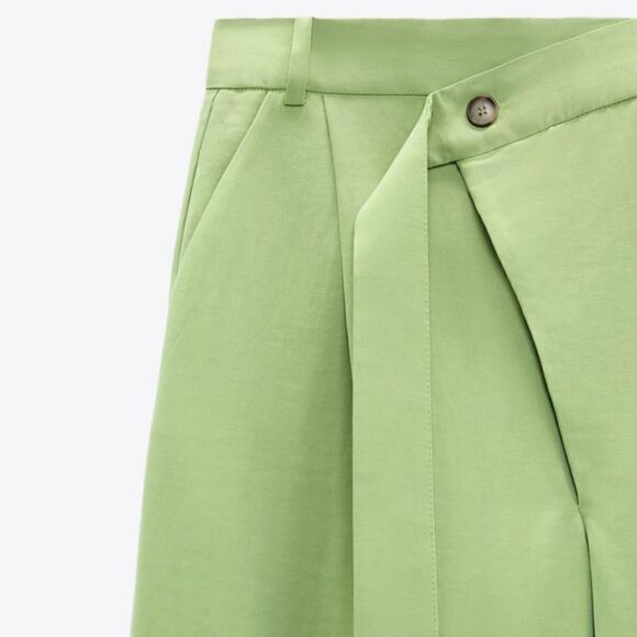 Zara Front Pleat Pants Lyocell Dress - Picture 5 of 5